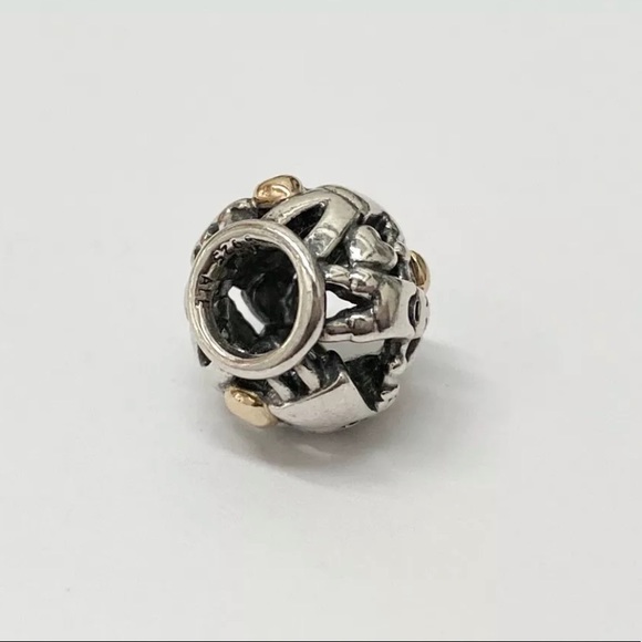 Auth. Retired Pandora Two Tone Family Forever Charm - Picture 9 of 9